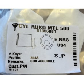 Rund cylinder MTL500/854 NST (GL. Ruko)